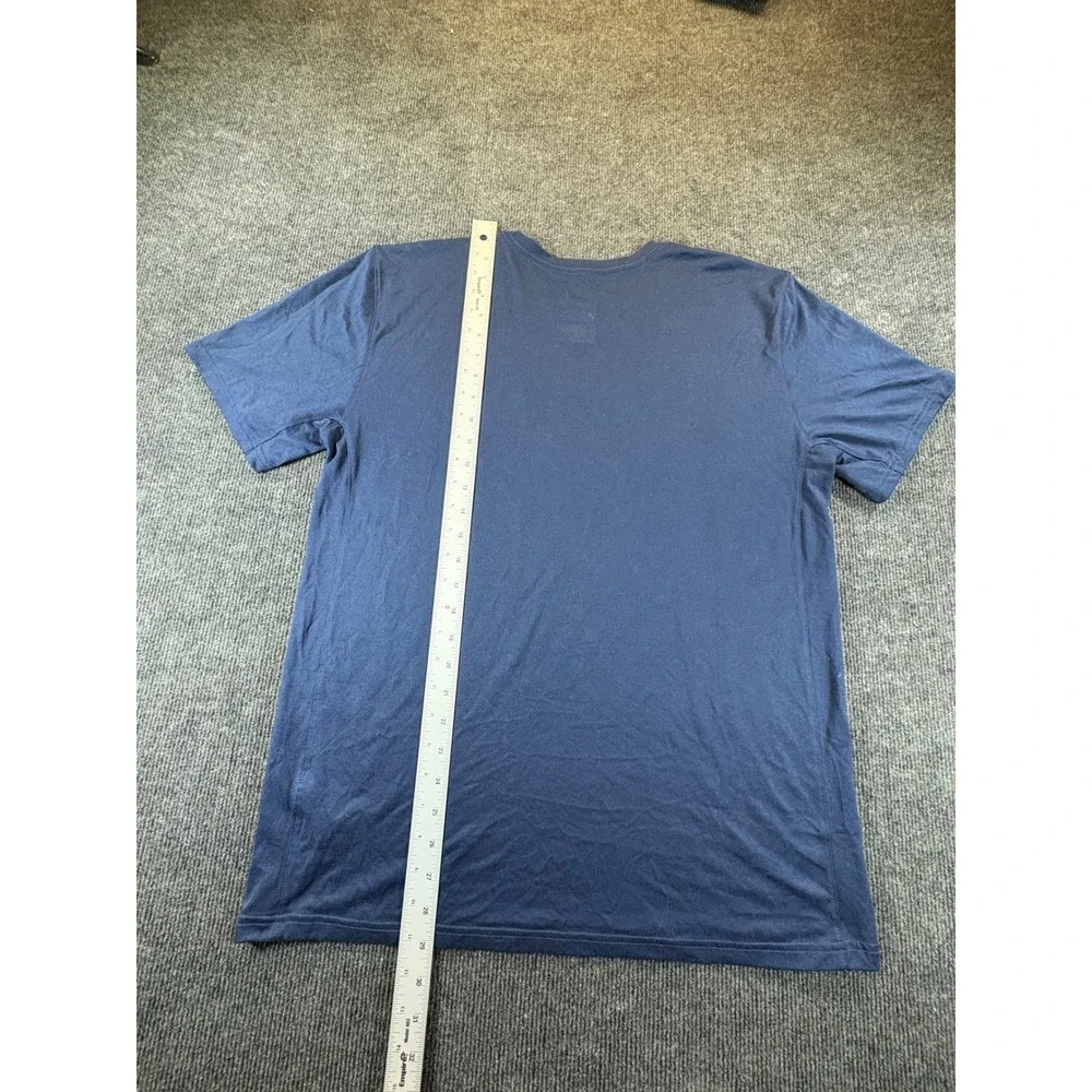 Nike Mens Washington Nationals Dri-FIT T-Shirt Navy Blue MLB Athletic Cut Large